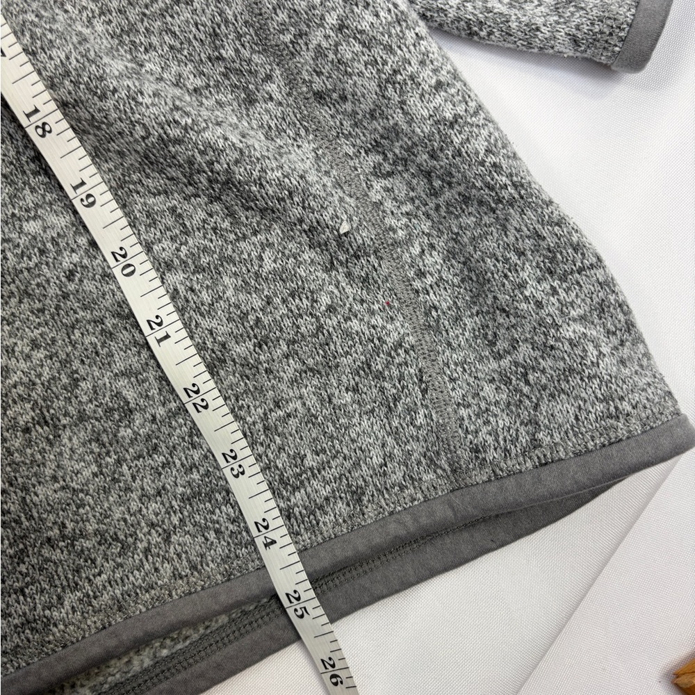 Patagonia women’s Better Sweater 1/4 zip pullover size Large Gray - Picture 9 of 9